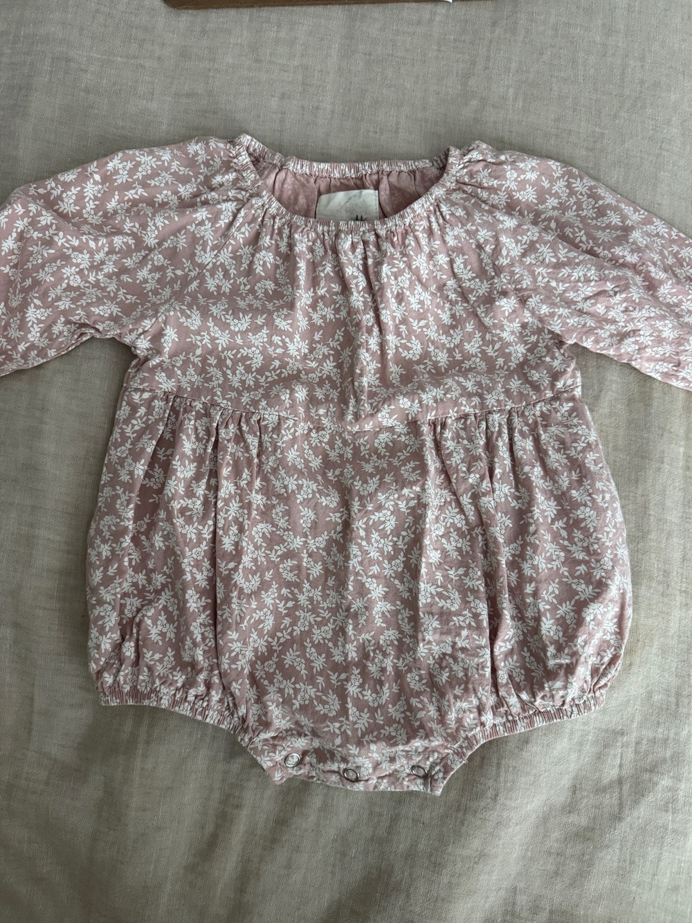 Vignette Baby Girl Pink Floral Bubble Romper 9-12M Boutique